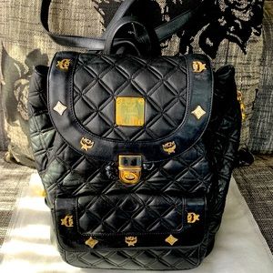 ⛔️SOLD⛔️ MCM Medium Quilted Leather Backpack